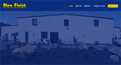Desktop Screenshot of newfinishincorporated.com